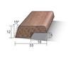 Meranti glaslat type C4 - wit gegrond